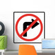 No Right Turn Symbol Wall Decal