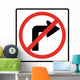 No Right Turn Symbol Wall Decal
