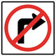 No Right Turn Symbol Wall Decal