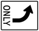 Left Turn Only Sign Wall Decal
