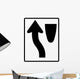 Merge to Left Sign Wall Decal