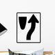 Merge to Right Sign Wall Decal