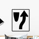 Merge to Right Sign Wall Decal