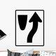 Merge to Right Sign Wall Decal