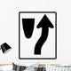 Merge to Right Sign Wall Decal