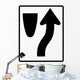 Merge to Right Sign Wall Decal