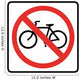 No Bicycles Symbol Sign Wall Decal