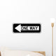 One Way to the Left Sign Wall Decal
