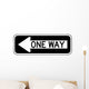 One Way to the Left Sign Wall Decal