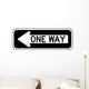 One Way to the Left Sign Wall Decal