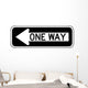 One Way to the Left Sign Wall Decal