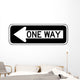 One Way to the Left Sign Wall Decal