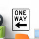 One Way to the Left Sign Wall Decal