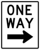 One Way to the Right Sign Wall Decal