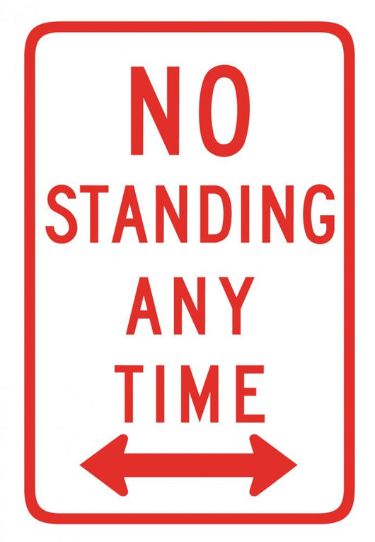 No Standing Any Time Wall Decal