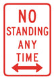 No Standing Any Time Wall Decal