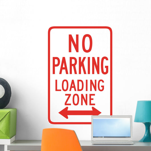 No Parking Loading Zone Wall Decal