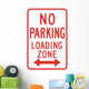 No Parking Loading Zone Wall Decal
