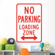 No Parking Loading Zone Wall Decal