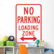 No Parking Loading Zone Wall Decal