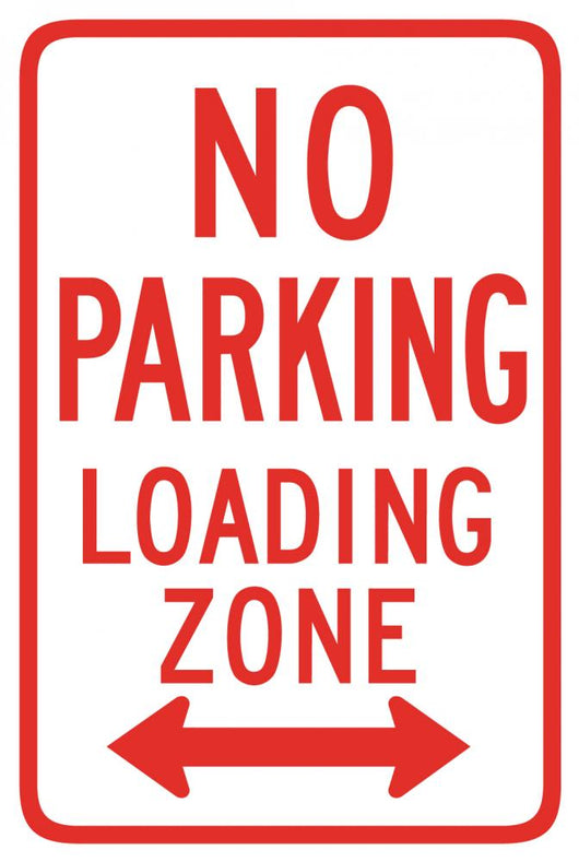 No Parking Loading Zone Wall Decal