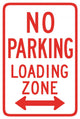 No Parking Loading Zone Wall Decal