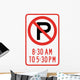 No Parking 8 30 Wall Decal