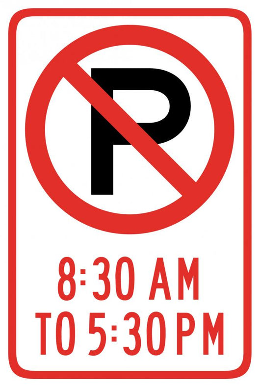 No Parking 8 30 Wall Decal