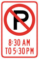 No Parking 8 30 Wall Decal