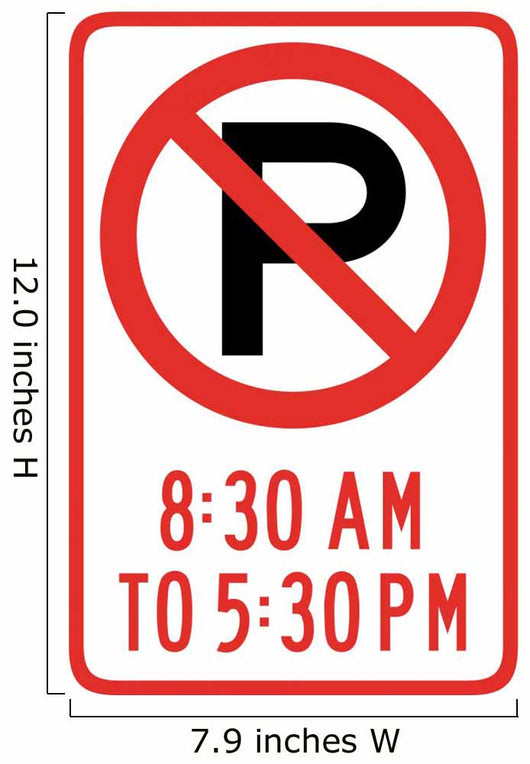No Parking 8 30 Wall Decal