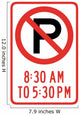 No Parking 8 30 Wall Decal