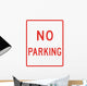 No Parking Sign Wall Decal