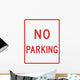 No Parking Sign Wall Decal
