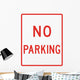 No Parking Sign Wall Decal