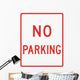 No Parking Sign Wall Decal
