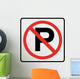 No Parking Symbol Sign Wall Decal