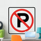 No Parking Symbol Sign Wall Decal