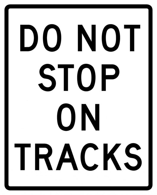 Do Not Stop Tracks Wall Decal