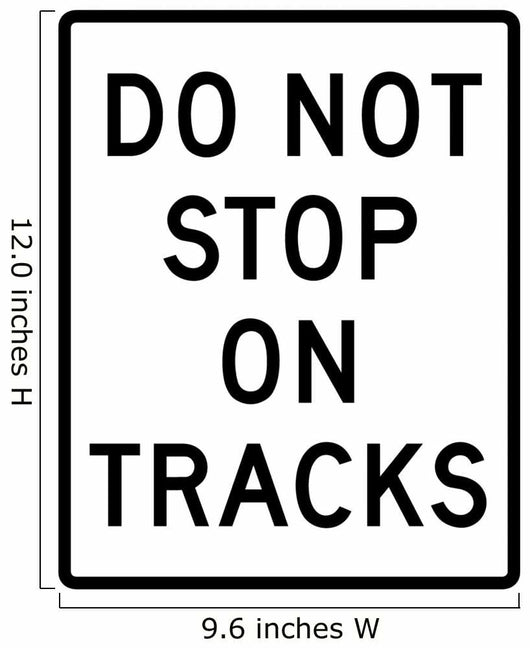Do Not Stop Tracks Wall Decal