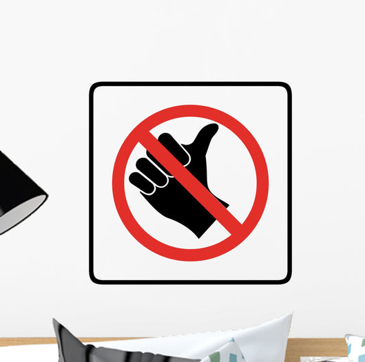 No Hitch Hiking Symbol Wall Decal