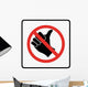 No Hitch Hiking Symbol Wall Decal