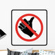 No Hitch Hiking Symbol Wall Decal