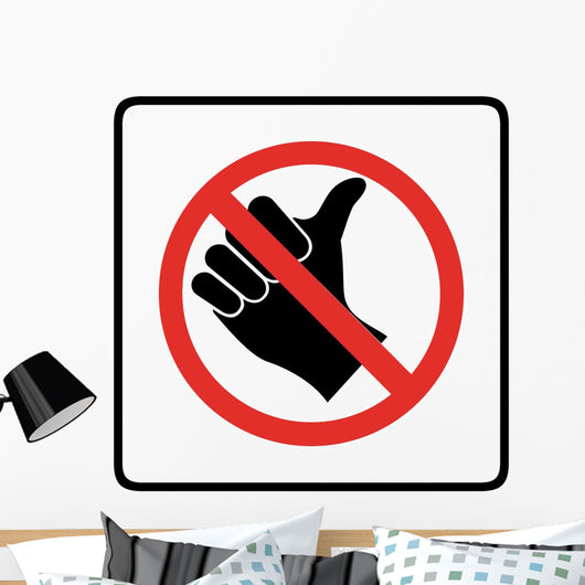 No Hitch Hiking Symbol Wall Decal