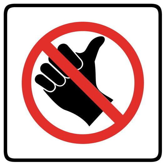 No Hitch Hiking Symbol Wall Decal