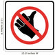 No Hitch Hiking Symbol Wall Decal