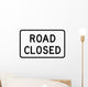 Road Closed Sign Wall Decal