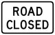 Road Closed Sign Wall Decal