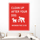 Clean up after Your Wall Decal
