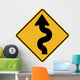 Winding Road to Right Wall Decal
