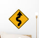 Winding Road to Left Wall Decal